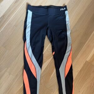 Authentic FILA leggings with vibrant colors